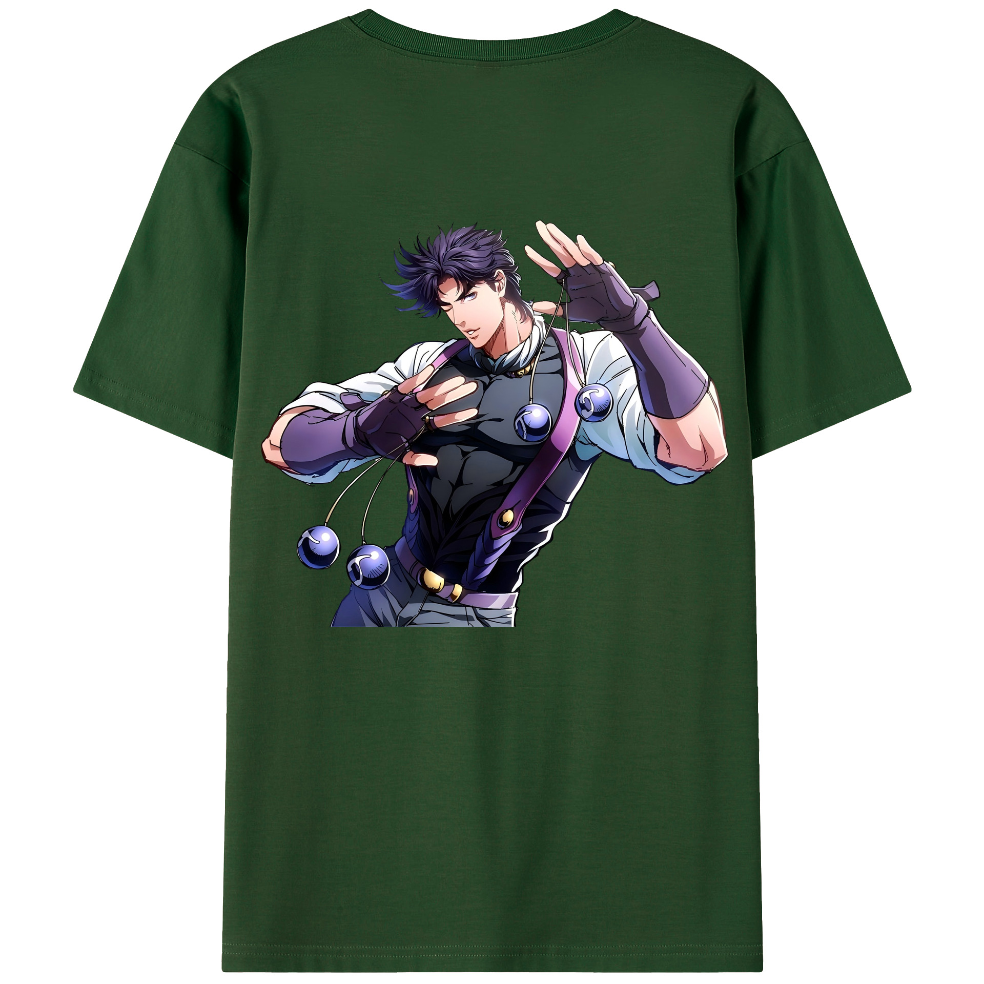 （画像用） ジョジョの奇妙な冒険 JoJo's Bizarre Adventure 綿100％半袖Tシャツ（背面プリント）